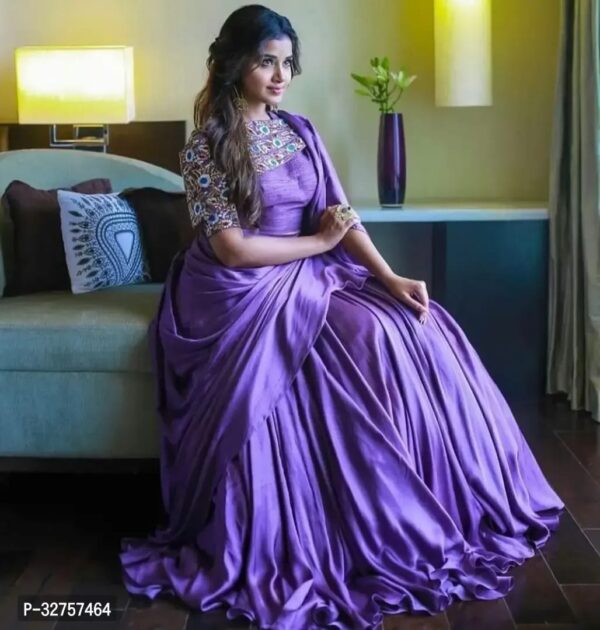 Blend Stitched Anarkali Gown