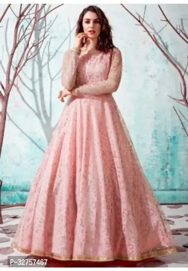 Blend Stitched Anarkali Gown