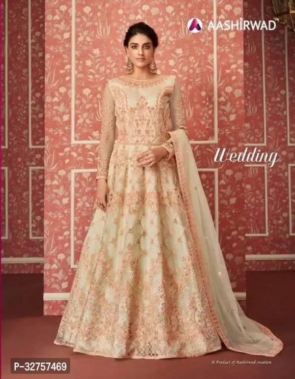 Blend Stitched Anarkali Gown