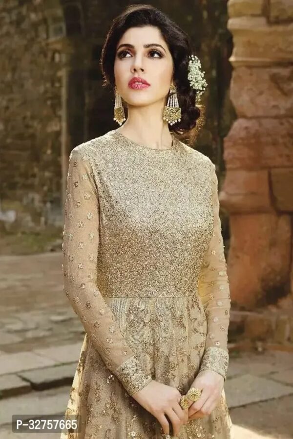 Blend Stitched Anarkali Gown