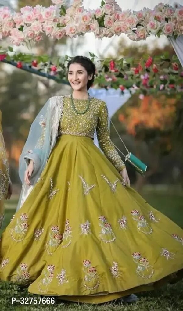 Blend Stitched Anarkali Gown