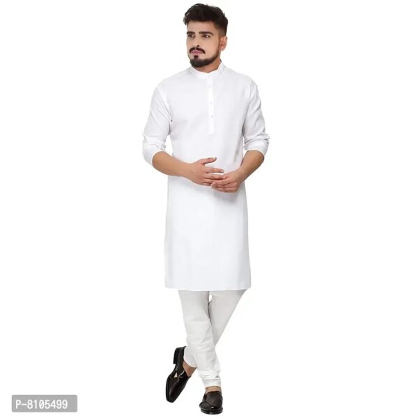 Seawind Men's Cotton Straight Kurta Pyjama Set (XXXL (42), WHITE)