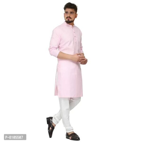 Seawind Men's Cotton Straight Kurta Pyjama Set (XXL (40), PINK)