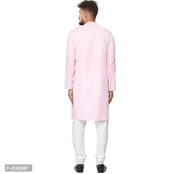 Seawind Men's Cotton Straight Kurta Pyjama Set (XXL (40), PINK)