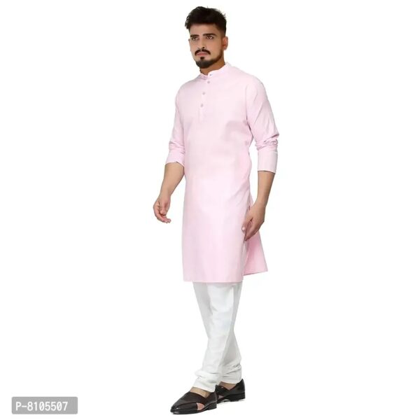 Seawind Men's Cotton Straight Kurta Pyjama Set (XXL (40), PINK)