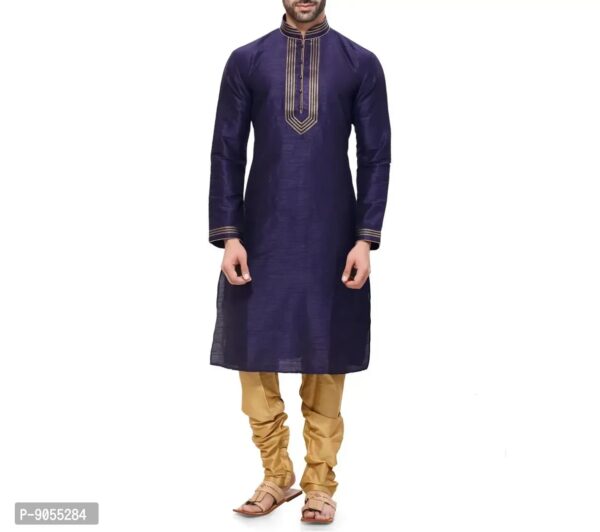 RG Designers Men's Voilet Kurta Pyjama