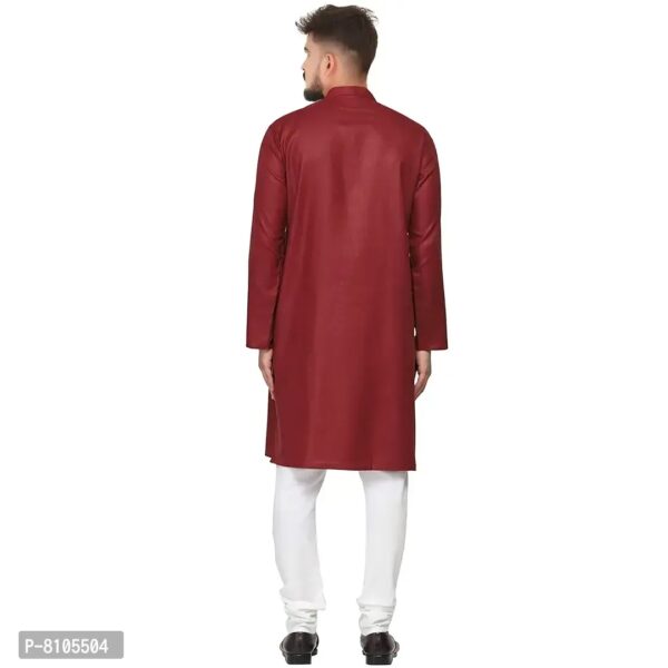 Seawind Men's Cotton Straight Kurta Pyjama Set (XL (38), MAROON)