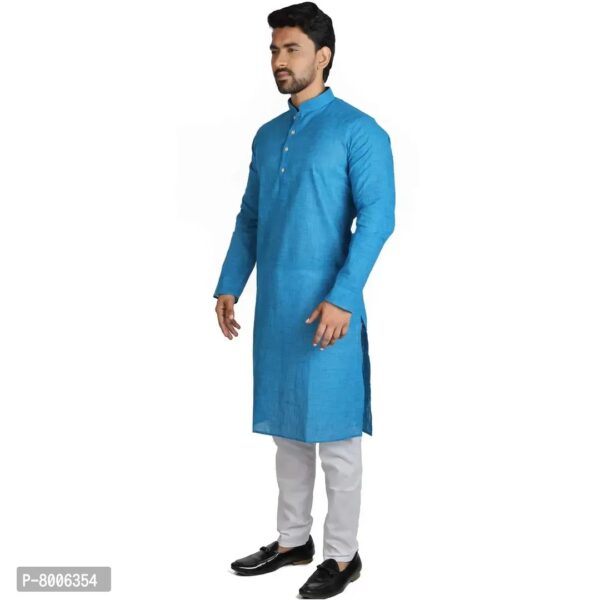 RIGAL Men's Cotton Slub Design Kurta Pyjama Set