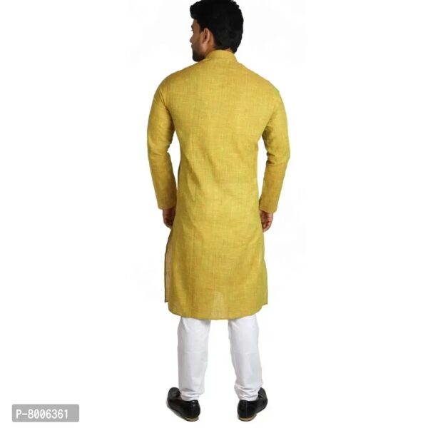 RIGAL Men's Cotton Slub Design Kurta Pyjama Set