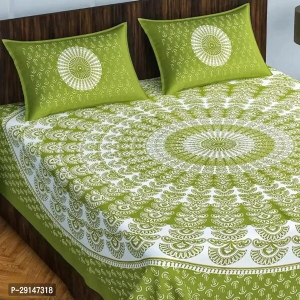 Classic Cotton Printed Bedsheet with Pillow Cover