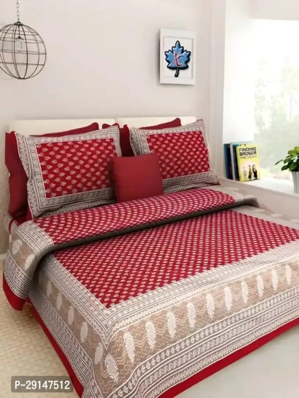 Cotton Bedsheet with 2 Pillowcover