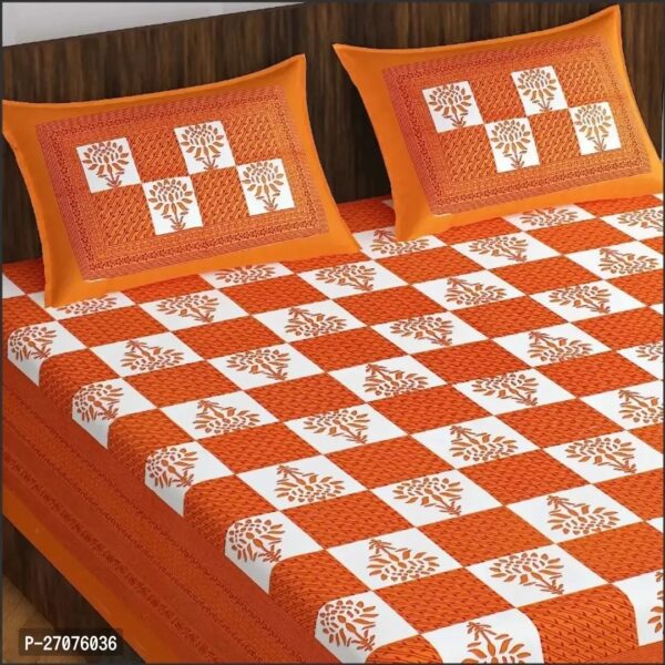 Classic Cotton Printed Bedsheet with Pillow Cover