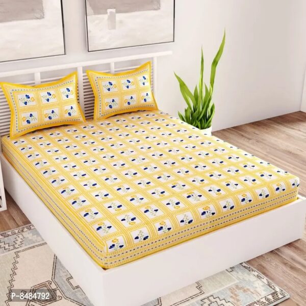 Trendy Cotton Double BedSheet With 2 Pillow Cover