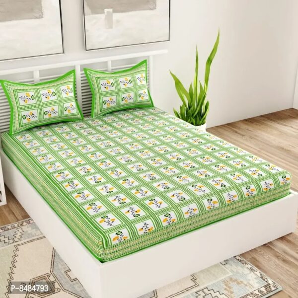 Trendy Cotton Double BedSheet With 2 Pillow Cover