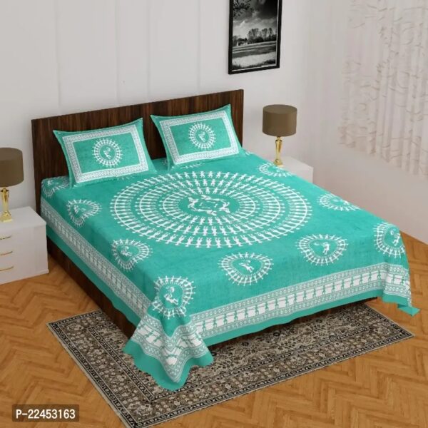 Cotton Bedsheet with 2 Pillowcover