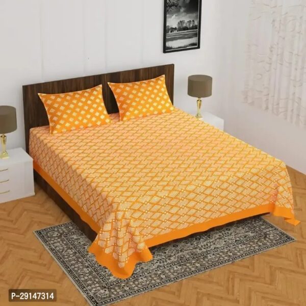 Classic Cotton Printed Bedsheet with Pillow Cover