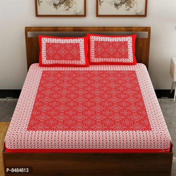 Trendy Cotton Double BedSheet With 2 Pillow Cover